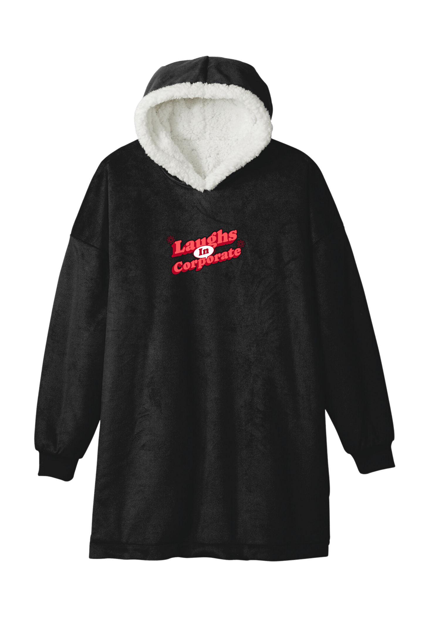 Laughs In Corporate Black Snuggie
