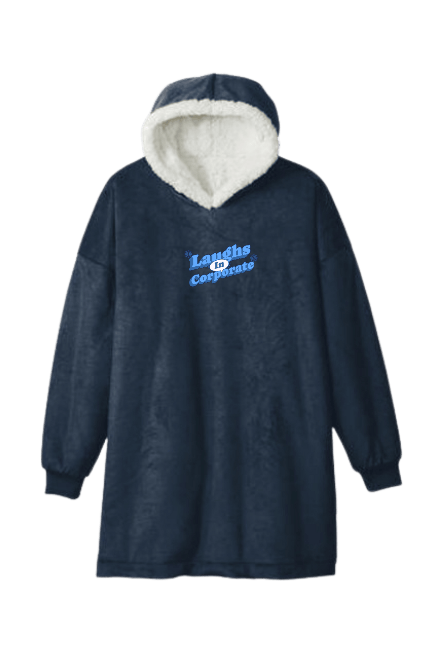 Laughs In Corporate Navy Snuggie